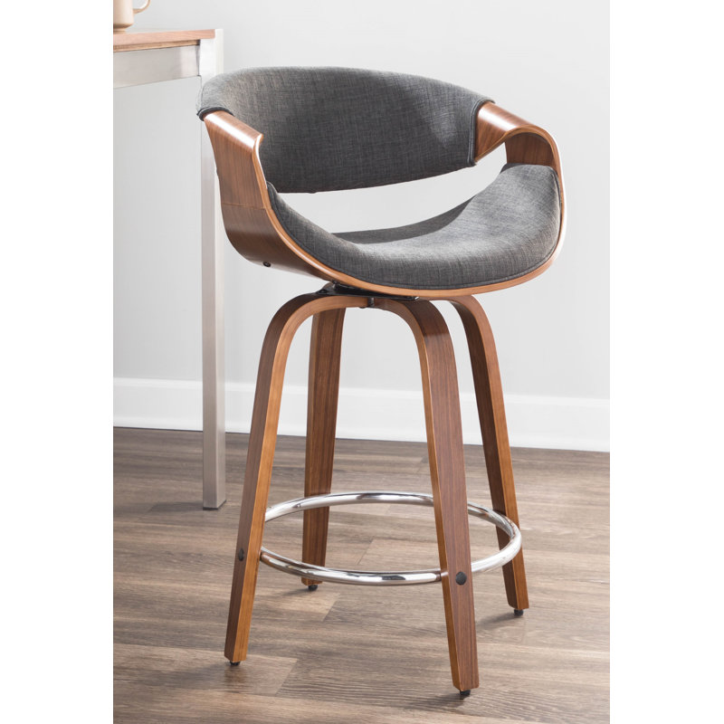 Foundstone™ Bombay Swivel Counter & Bar Stool & Reviews Wayfair
